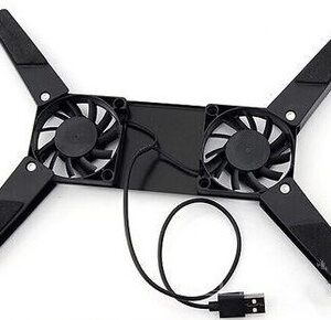 Record the computer USB dual fan